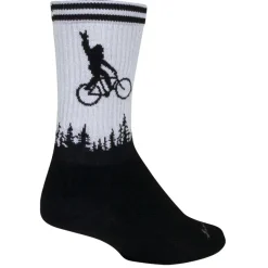 SockGuy Sockguy Squatchit Socks 5-9 Black/White
