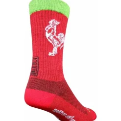 SockGuy Sriracha Wool Cycling Socks - 8 inch