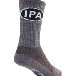 SockGuy Wool IPA Bike Socks - Gray