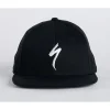 Specialized flat brim hat black/white osfa