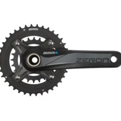 SR Suntour Zeron AX-BT Bicycle Crankset - 175mm, 10-Speed, 36/22t, 104/64 BCD, Hollowtech II Spindle Interface