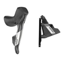 SRAM Apex AXS eTap Shift/Brake Lever Hydraulic Disc Brake Caliper - Right/Rear 12-Speed Flat Mount 20mm Offset BLK D1