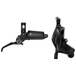 SRAM Code Silver Stealth Disc Brake Lever - Rear Post Mount 4-Piston Aluminum Lever SS Hardware BLK C1
