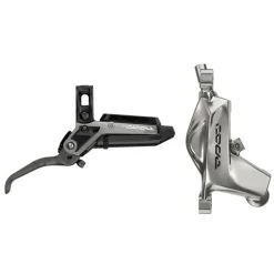 SRAM Code Ultimate Stealth Disc Brake Lever - Rear Post Mount 4-Piston Carbon Lever Titanium Hardware BLK/Silver C1