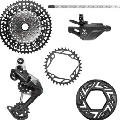SRAM Eagle 90 Ebike Groupset - No Crank 34T Clip-on Guard Chain XS-1275 10-52t Single Click Shifter Rear Derailleur