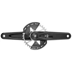 SRAM Eagle 90 T-Type Wide Crankset - 165mm 12-Speed 32t Chainring Direct Mount 2-Guards DUB Spindle Interface BLK/Silver