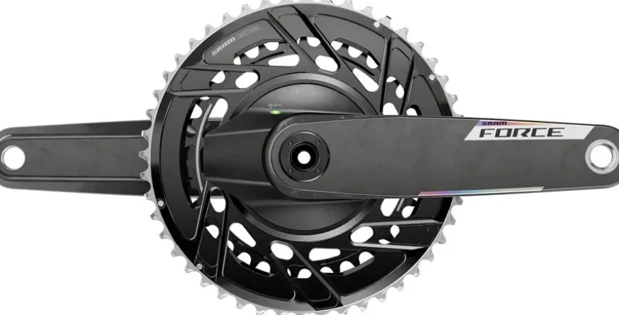 SRAM Force AXS Power Meter Crankset - 172.5mm 12-Speed 48/35t Thread Mount 8-Bolt PM Spider DUB Spindle Carbon E1