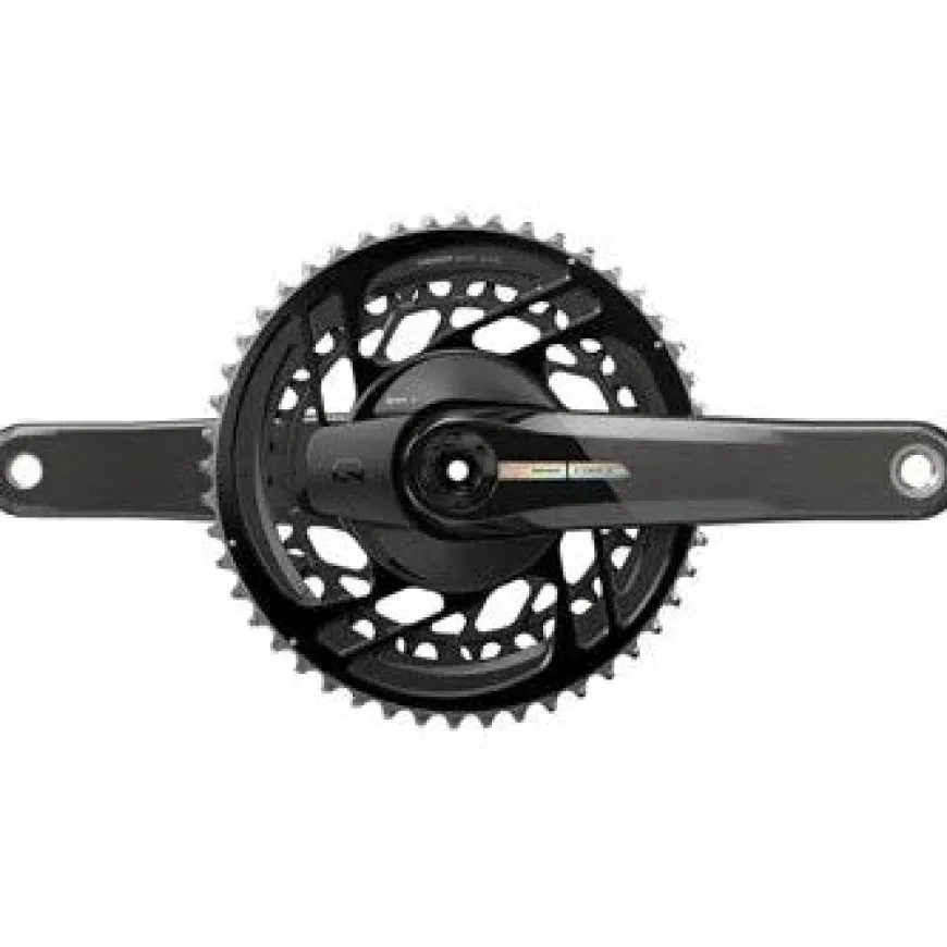 SRAM Force AXS Power Meter Bicycle Crankset - 172.5mm, 2x 12-Speed, 46/33t, Direct Mount, DUB Spindle Interface, Iridescent Gray, D2
