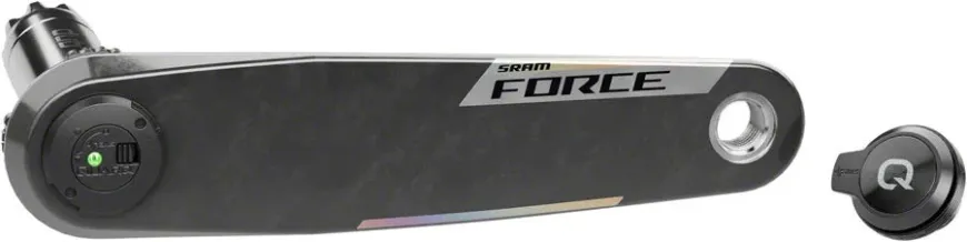 SRAM Force AXS Wide Left Crank Arm Power Meter Spindle Assembly - 175mm 12/13-Speed DUB PM Spindle Carbon E1