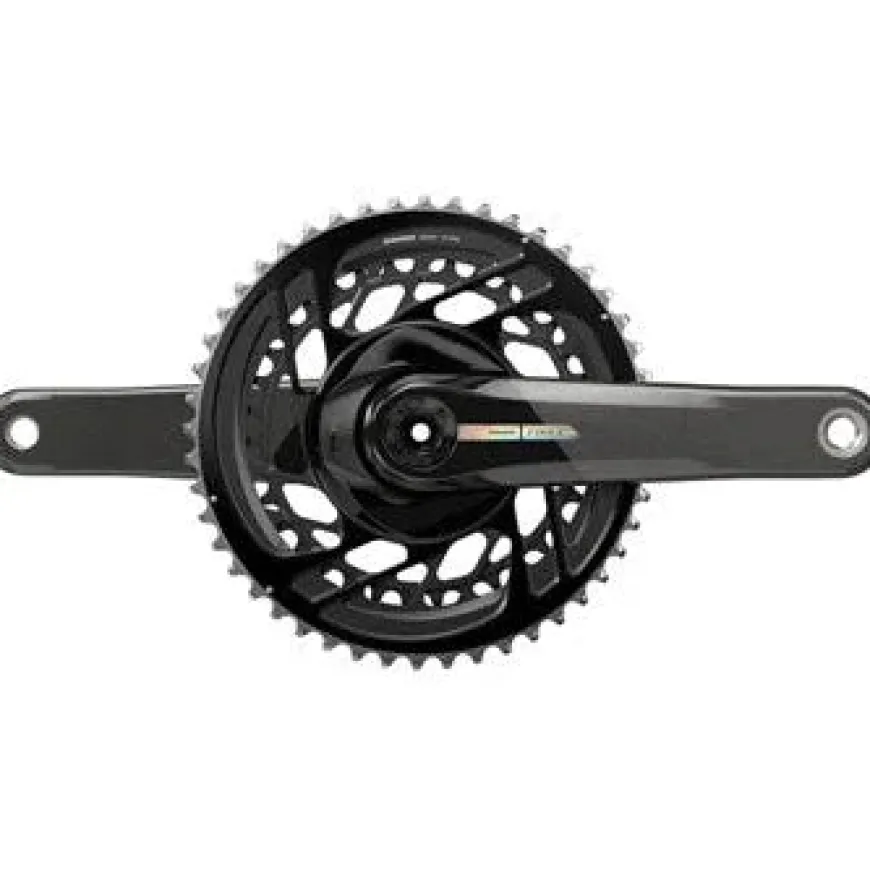 SRAM Force Bicycle Crankset - 175mm, 2x 12-Speed, 50/37t, Direct Mount, DUB Spindle Interface, Iridescent Gray, D2