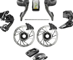SRAM Force eTap AXS Road Groupset - 2x12-Speed HRD Shift/Brake Levers FM Calipers Rotors Chain F/R Derailleurs Hammerhead Karoo E1