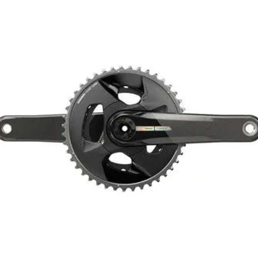 SRAM Force Wide Bicycle Crankset - 175mm, 2x 12-Speed, 43/30t, 94 BCD, DUB Spindle Interface, Iridescent Gray, D2