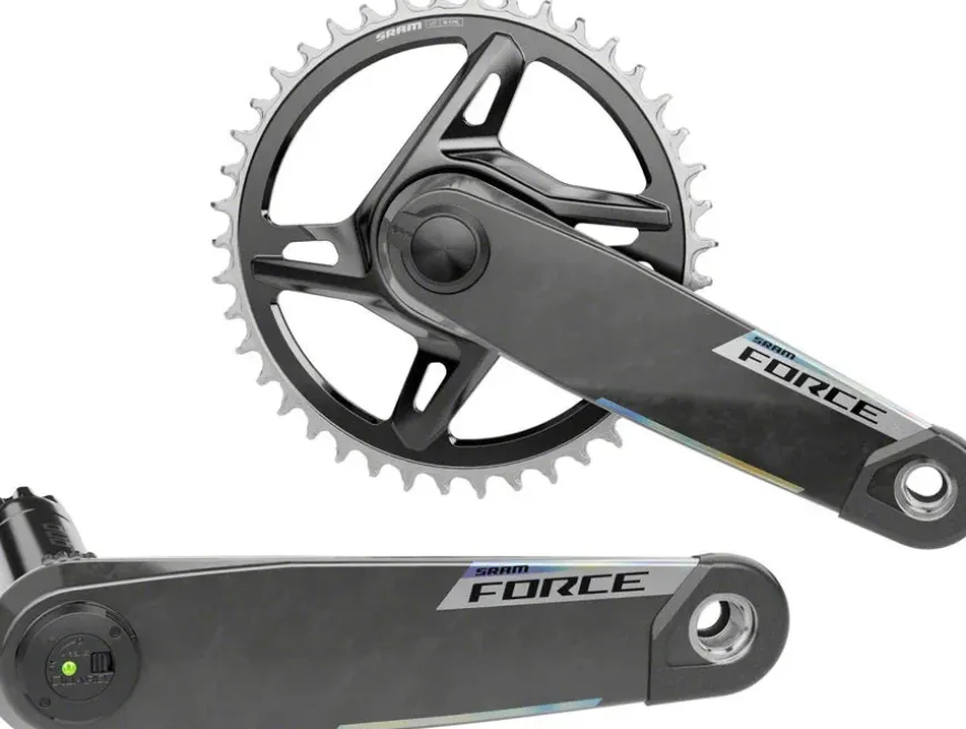 SRAM Force 1x XPLR AXS Power Meter Wide Crankset - 175mm 12/13-Speed 42t 8-Bolt Direct Mount DUB PM Spindle Carbon E1