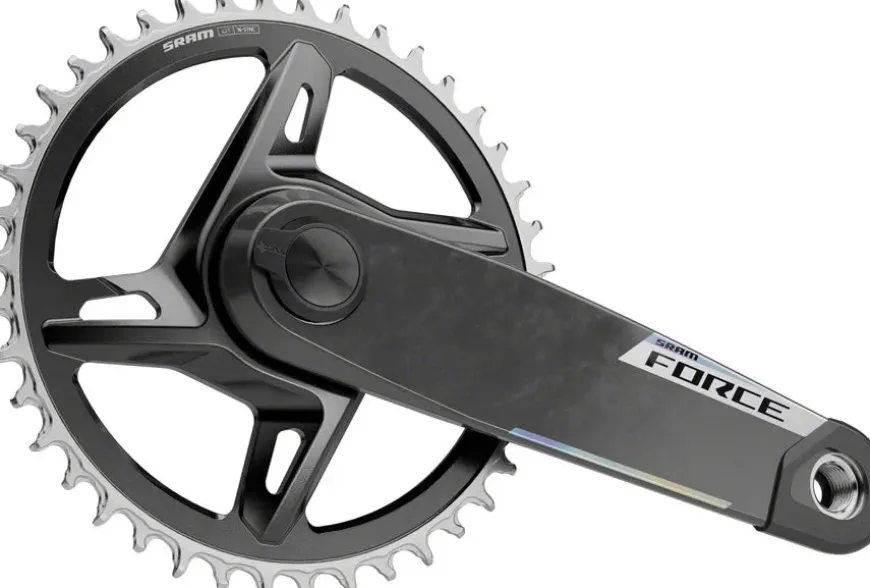 SRAM Force 1x XPLR AXS Power Meter Wide Crankset - 160mm 12/13-Speed 42t 8-Bolt Direct Mount DUB PM Spindle Carbon E1