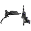SRAM G2 Ultimate Disc Brake Lever - Rear Post Mount Carbon Lever Titanium Hardware Gloss BLK Rainbow Hardware A2