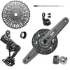 SRAM GX Eagle T-Type Ebike AXS Groupset - 160mm ISIS Crank Arms Bosch 36T Ring/Clip-On Guard Derailleur Shifter 10-52t Cassette