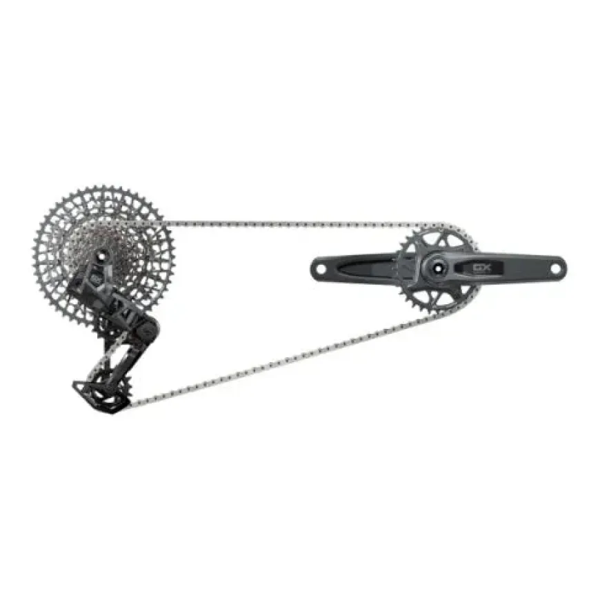 SRAM GX T-Type Eagle Transmission Groupset - 175mm Crank 32t Chainring AXS POD Controller 10-52t Cassette Rear Derailleur Chain