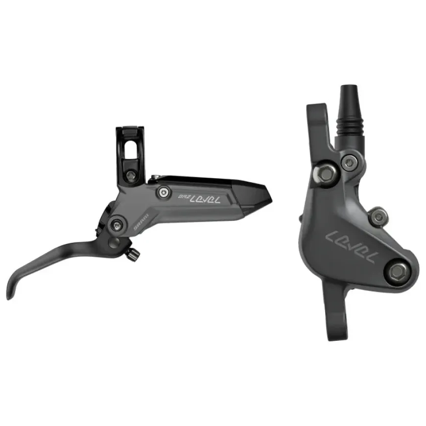 SRAM Level Bronze Stealth Disc Brake Lever - Rear Post Mount 2-Piston Aluminum Lever SS Hardware Dark Polar C1