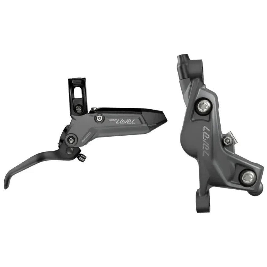 SRAM Level Bronze Stealth Disc Brake Lever - Rear Post Mount 4-Piston Aluminum Lever SS Hardware Dark Polar C1