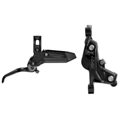 SRAM Level Silver Stealth Disc Brake Lever - Rear Post Mount 4-Piston Aluminum Lever SS Hardware BLK C1