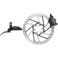 SRAM Maven Silver Disc Brake Lever - Rear Post Mount 4-Piston Aluminum Lever SS Hardware BLK A1
