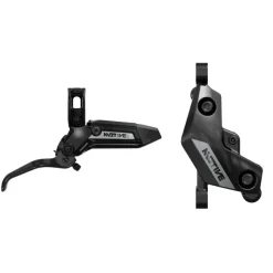 SRAM Motive Silver Disc Brake Lever - Rear Front 2000mm Hose Post Mount 4-Piston Aluminum Lever BLK A1