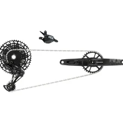 SRAM NX Eagle Groupset: 170mm 32 Tooth DUB Boost Crank, Rear Derailleur, 11-50 12-Speed Cassette, Trigger Shifter, and Chain