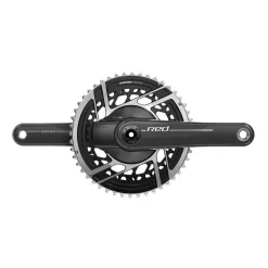 SRAM RED AXS Power Meter Crankset - 160mm 2x 12-Speed 48/35t 8-Bolt Direct Mount DUB Spindle Interface Natural Carbon E1