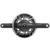 SRAM RED AXS Power Meter Crankset - 165mm 2x 12-Speed 46/33t 8-Bolt Direct Mount DUB Spindle Interface Natural Carbon E1