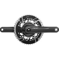 SRAM RED Crankset - 167.5mm 2x 12-Speed 48/35t 8-Bolt Direct Mount DUB Spindle Interface Natural Carbon E1