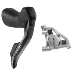 SRAM RED eTap AXS HRD Shift/Brake Lever Hydraulic Disc Caliper - Right/Rear Flat Mount 20mm Offset 1800mm Hose BLK E1