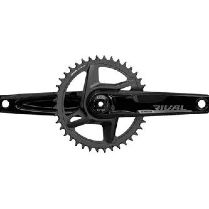 SRAM Rival 1 AXS Wide Bicycle Crankset - 170mm, 12-Speed, 46t, 8-Bolt Direct Mount, DUB Spindle Interface, D1