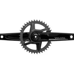 SRAM Rival 1 AXS Wide Bicycle Crankset - 175mm, 12-Speed, 40t, 8-Bolt Direct Mount, DUB Spindle Interface, D1