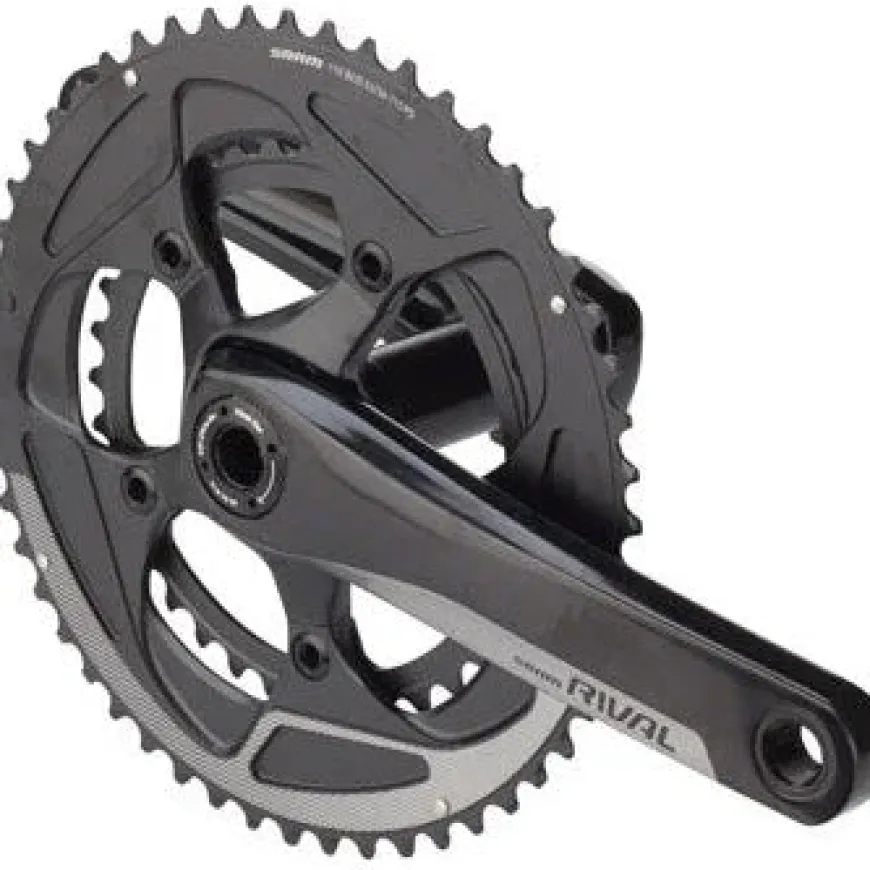 SRAM Rival 22 Bicycle Crankset - 175mm, 11-Speed, 52/36t, 110 BCD, BB30/PF30 Spindle Interface