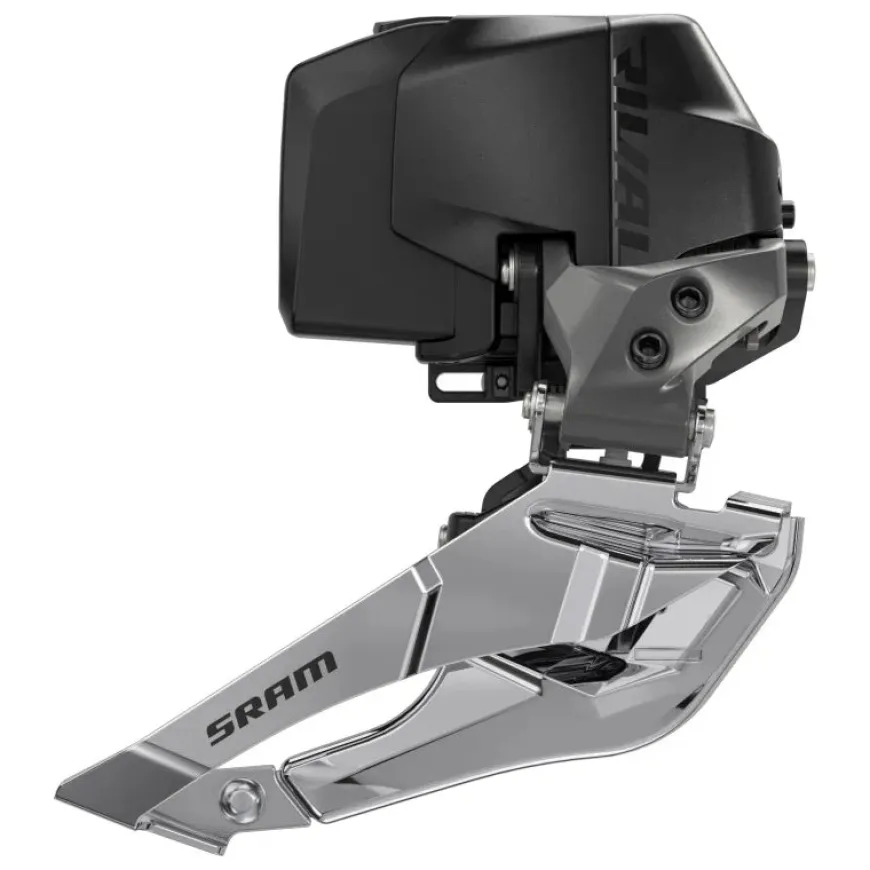 SRAM Rival eTap AXS Wide Front Derailleur - 2x12-Speed Braze-on Battery Not Included BLK D1