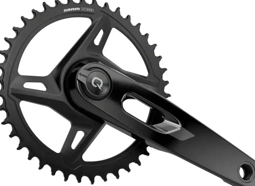 SRAM Rival 1x XPLR AXS Power Meter Wide Crankset - 175mm 12/13-Speed 42t 8-Bolt Direct Mount DUB PM Spindle Carbon E1