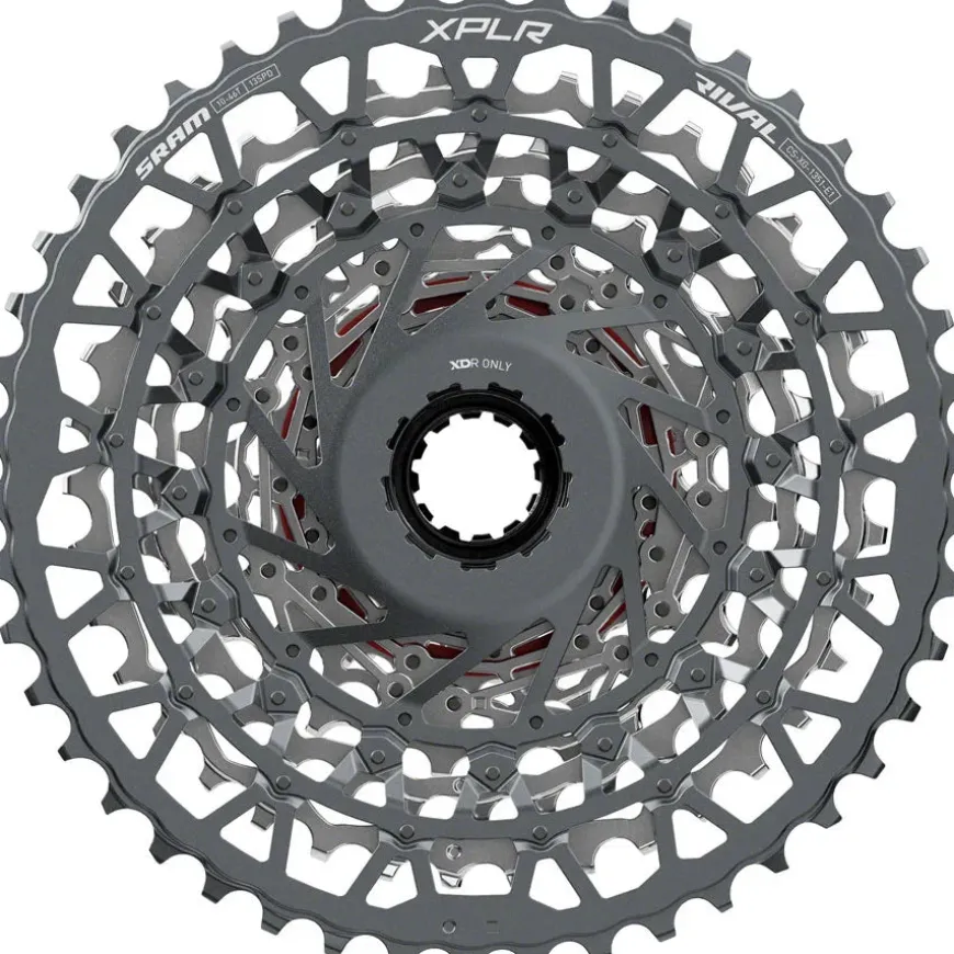 SRAM Rival XPLR XG-1351 Cassette - 13-Speed 10-46t For XDR Driver Silver E1