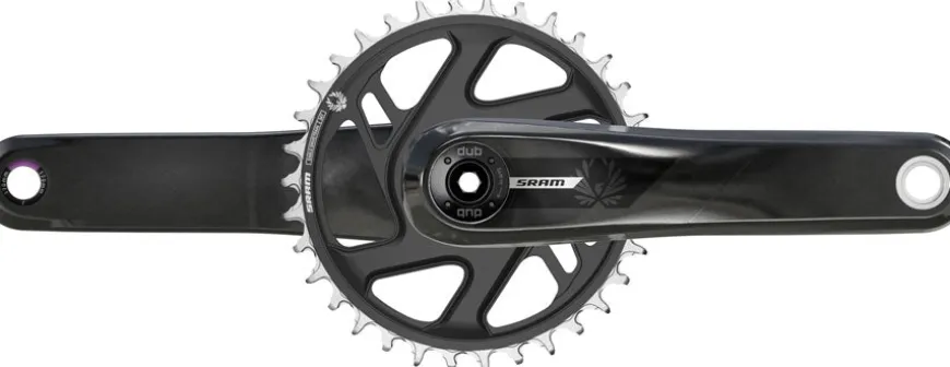 SRAM S500 Eagle Crankset - 170mm 32t Aluminum Chainring Carbon Crank Arms DUB Wide Spindle BLK 55mm Chainline B1