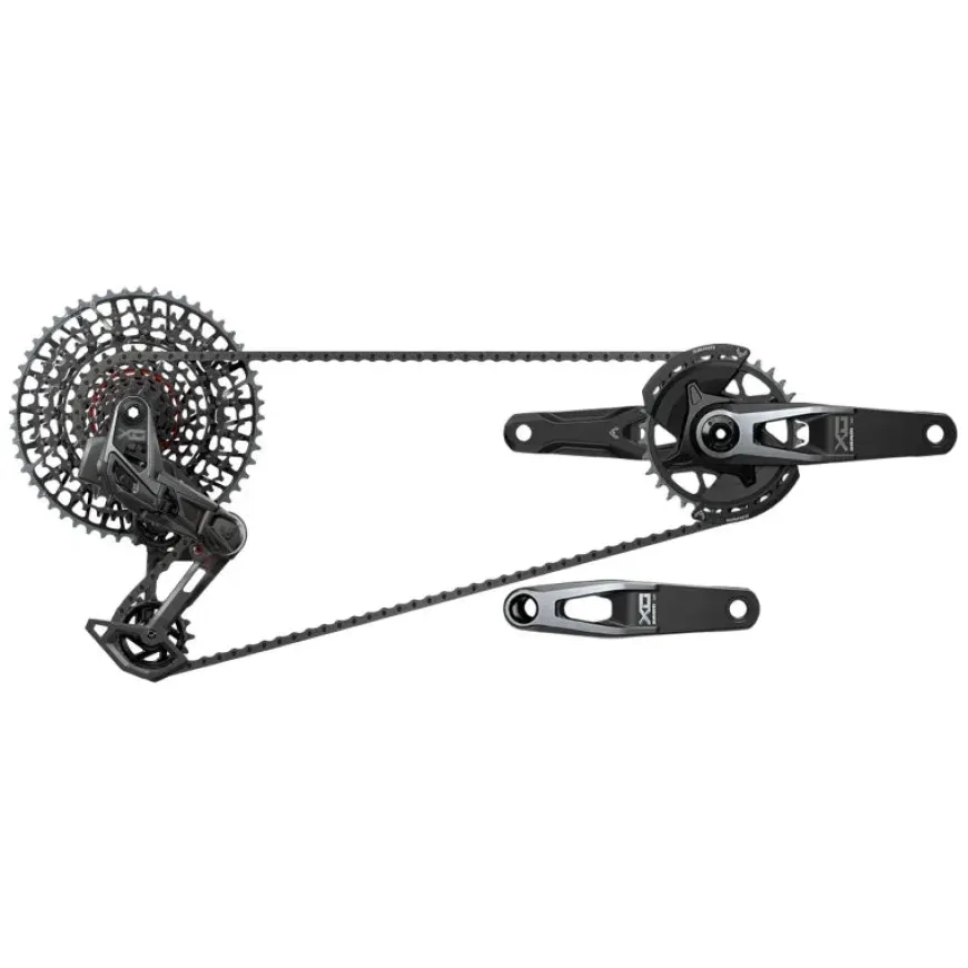 SRAM X0 T-Type Eagle Transmission Groupset - 170mm Crank 32t Chainring AXS POD Controller 10-52t Cassette Rear Derailleur Chain V2