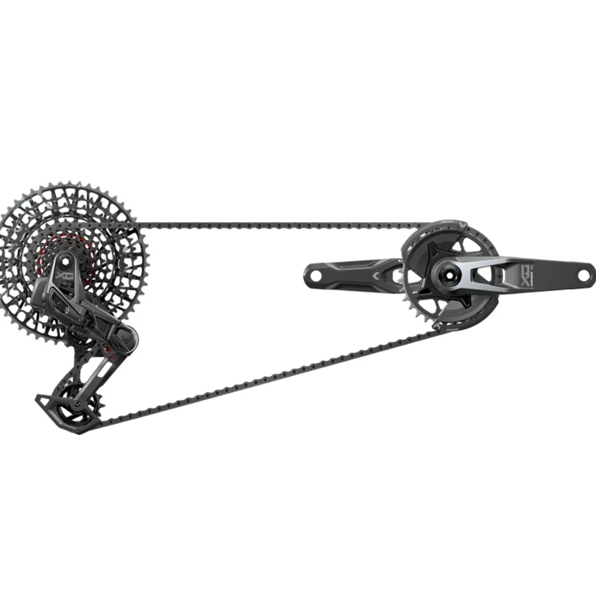 SRAM X0 T-Type Eagle V2 AXS Groupset 165mm Black