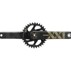 SRAM XX1 Eagle Carbon Boost Bicycle Crankset - 175mm, 12-Speed, 34t, Direct Mount, DUB Spindle Interface/Gold