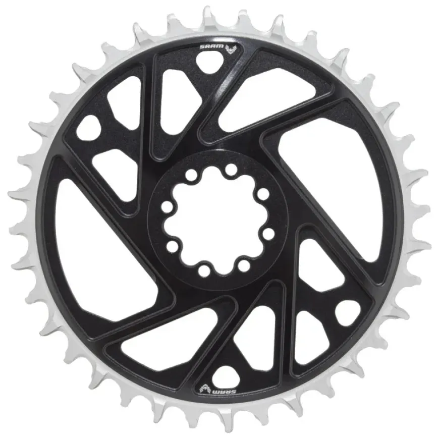 SRAM XX Eagle T-Type Direct Mount Chainring - 36t 12-Speed 8-Bolt Direct Mount 3mm Offset Aluminum BLK D1