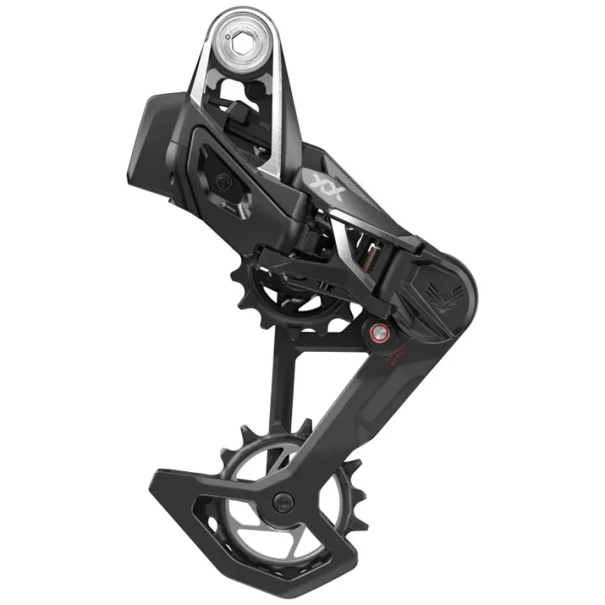 SRAM XX SL Eagle T-Type AXS Rear Derailleur - 12-Speed 52t Max Battery Not Included UDH Hangerless Carbon Cage BLK/Silver