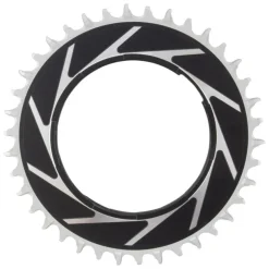 SRAM XX SL Eagle T-Type Thread Mount Chainring - 38t 12-Speed Thread Mount For XX SL PM Spider 3mm Offset Aluminum BLK/Silver