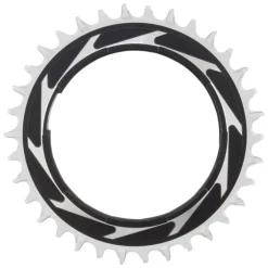 SRAM XX SL Eagle T-Type Thread Mount Chainring - 34t 12-Speed Thread Mount For XX SL PM Spider 3mm Offset Aluminum BLK/Silver