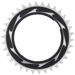 SRAM XX SL Eagle T-Type Thread Mount Chainring - 34t 12-Speed Thread Mount For XX SL PM Spider 0mm Offset Aluminum BLK/Silver