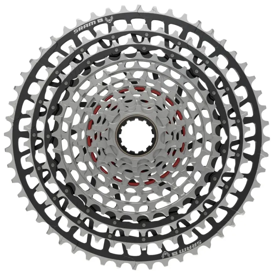 SRAM XX SL Eagle T-Type XS-1299 Cassette - 12-Speed 10-52t For XD Driver Silver/BLK