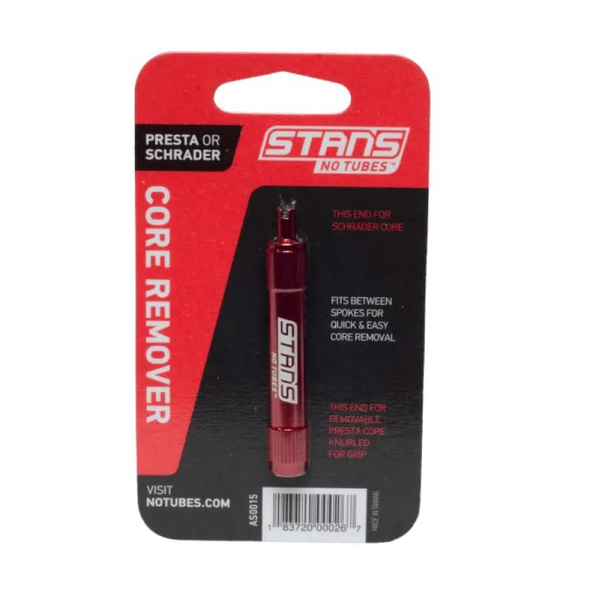 Stan's No Tubes Bike Valve Core Remover Tool - Presta & Schrader Valves