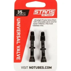 Stan's No Tubes Stans Alloy Valve Stems - 35mm Pair Black