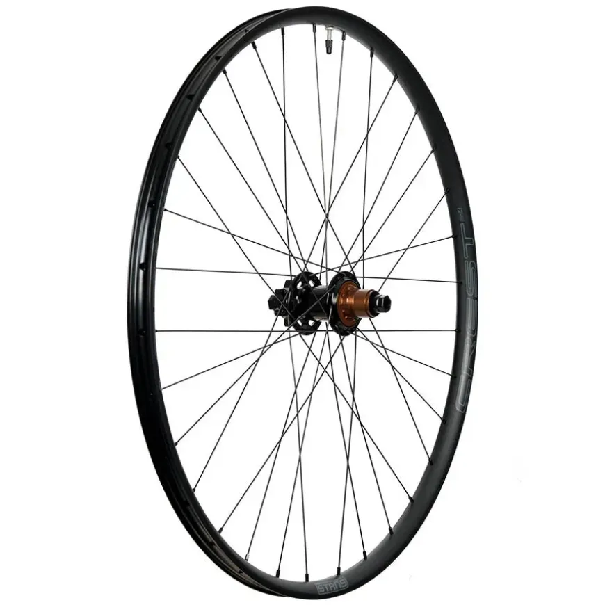 Stan's No Tubes Stans Crest MK4 Rear Wheel - 29 12 x 148mm 6-Bolt Micro Spline Black